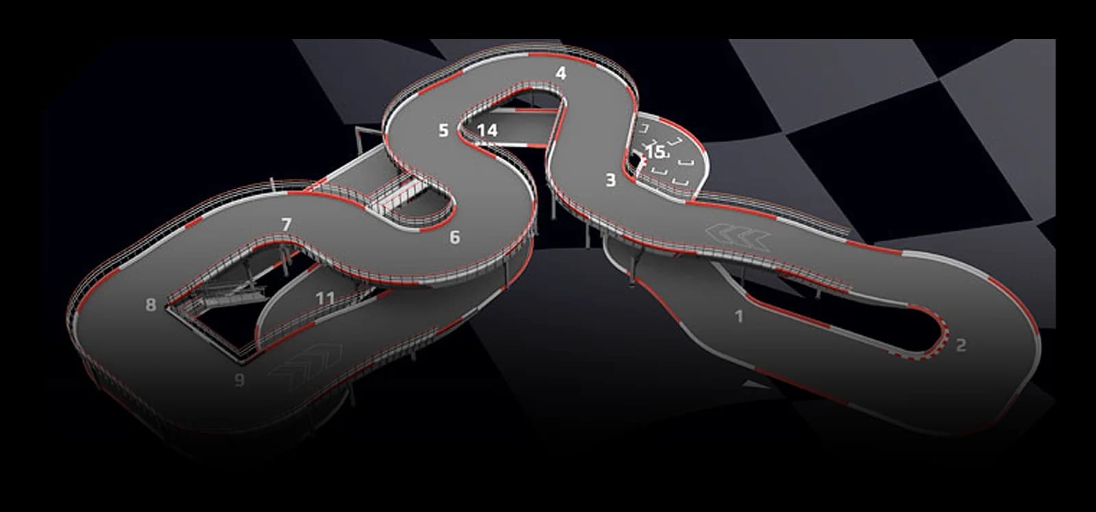 Official K1 Speed Culver City multi-level track map